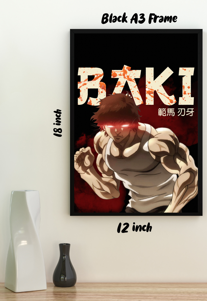 Unyielding Warrior | Baki Hanma | Anime Poster
