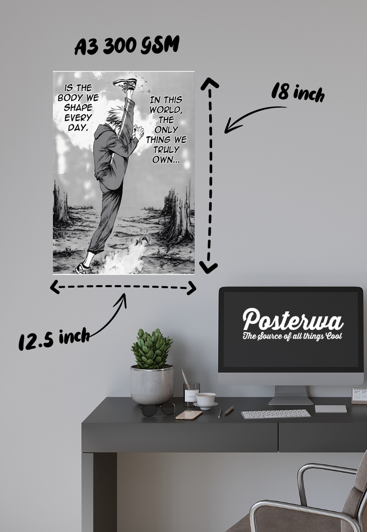 Inspiration Unleashed | Motivational Manga | Quotes Poster