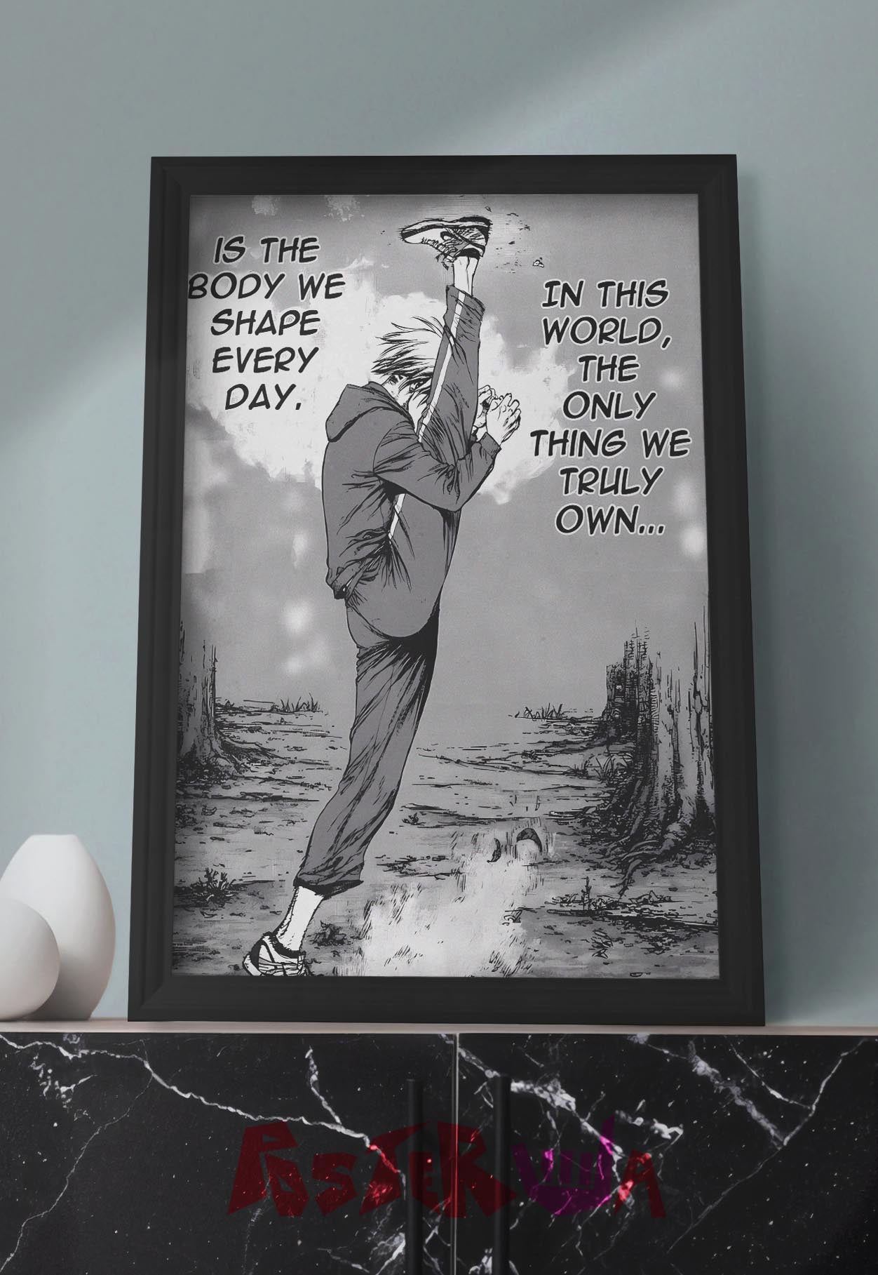 Inspiration Unleashed | Motivational Manga | Quotes Poster