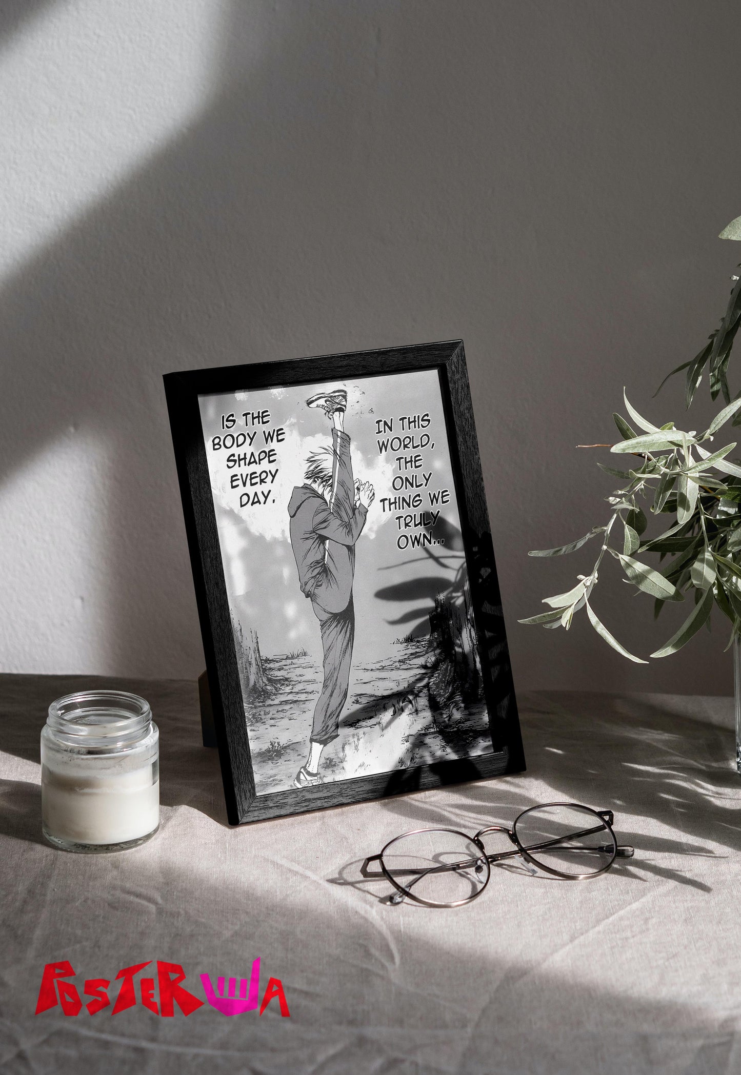 Inspiration Unleashed | Motivational Manga | Quotes Poster