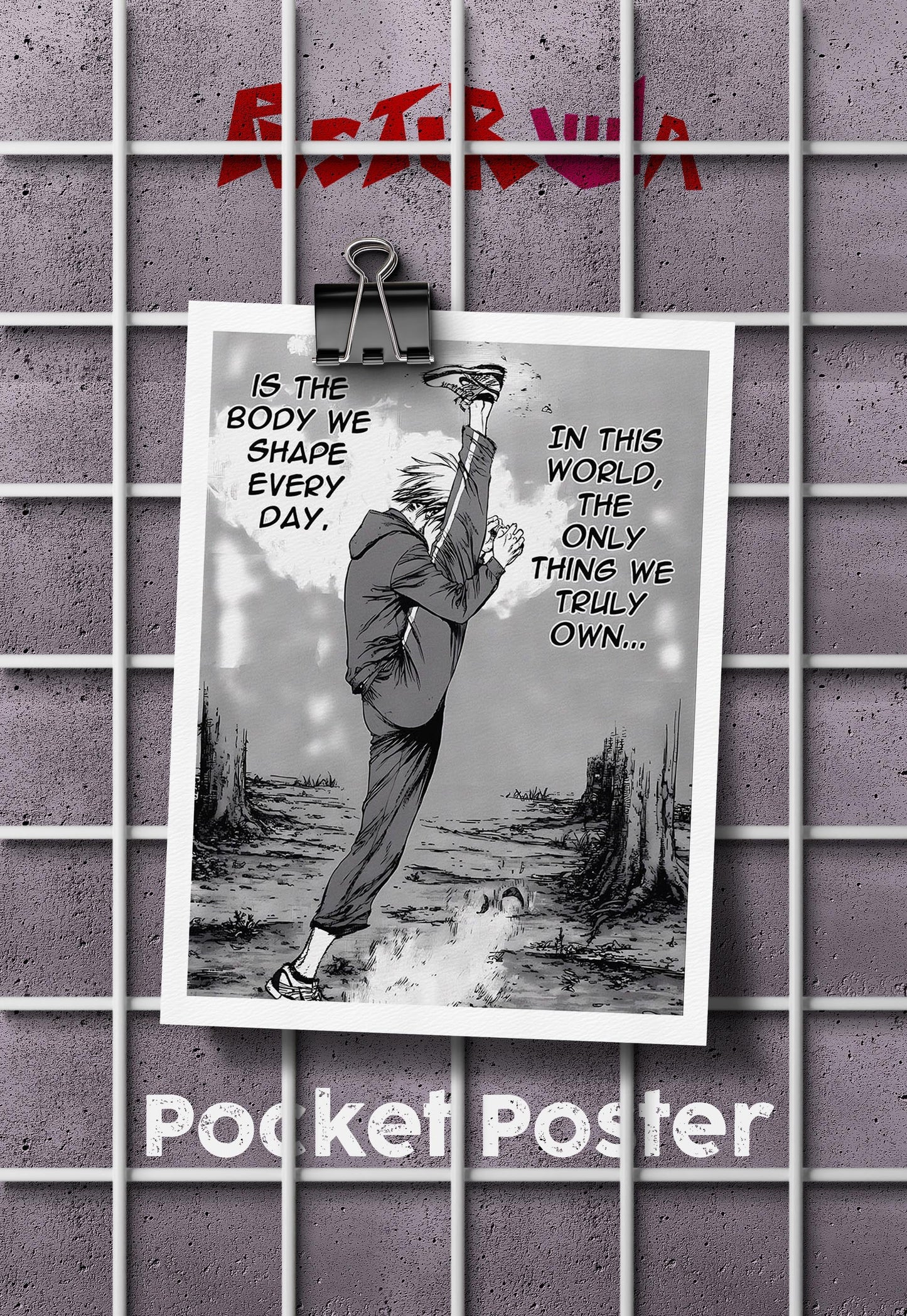 Inspiration Unleashed | Motivational Manga | Quotes Poster