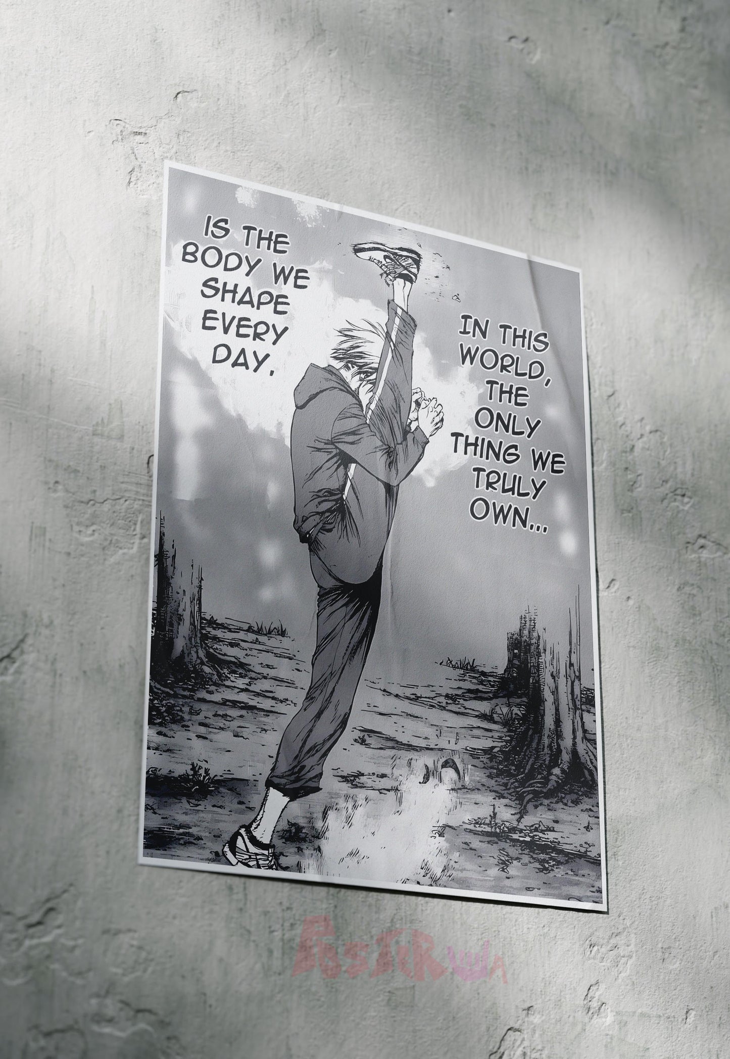 Inspiration Unleashed | Motivational Manga | Quotes Poster