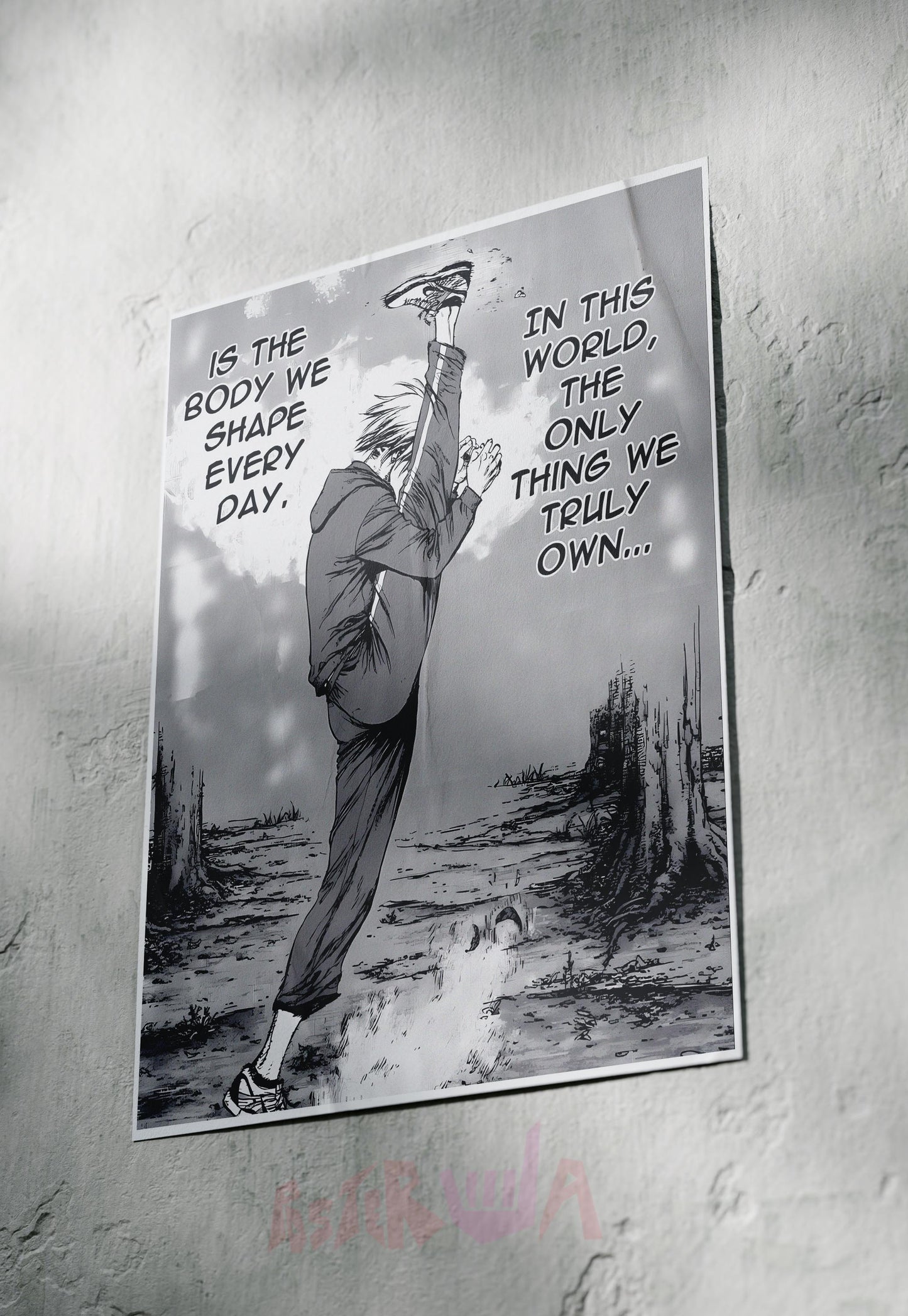 Inspiration Unleashed | Motivational Manga | Quotes Poster