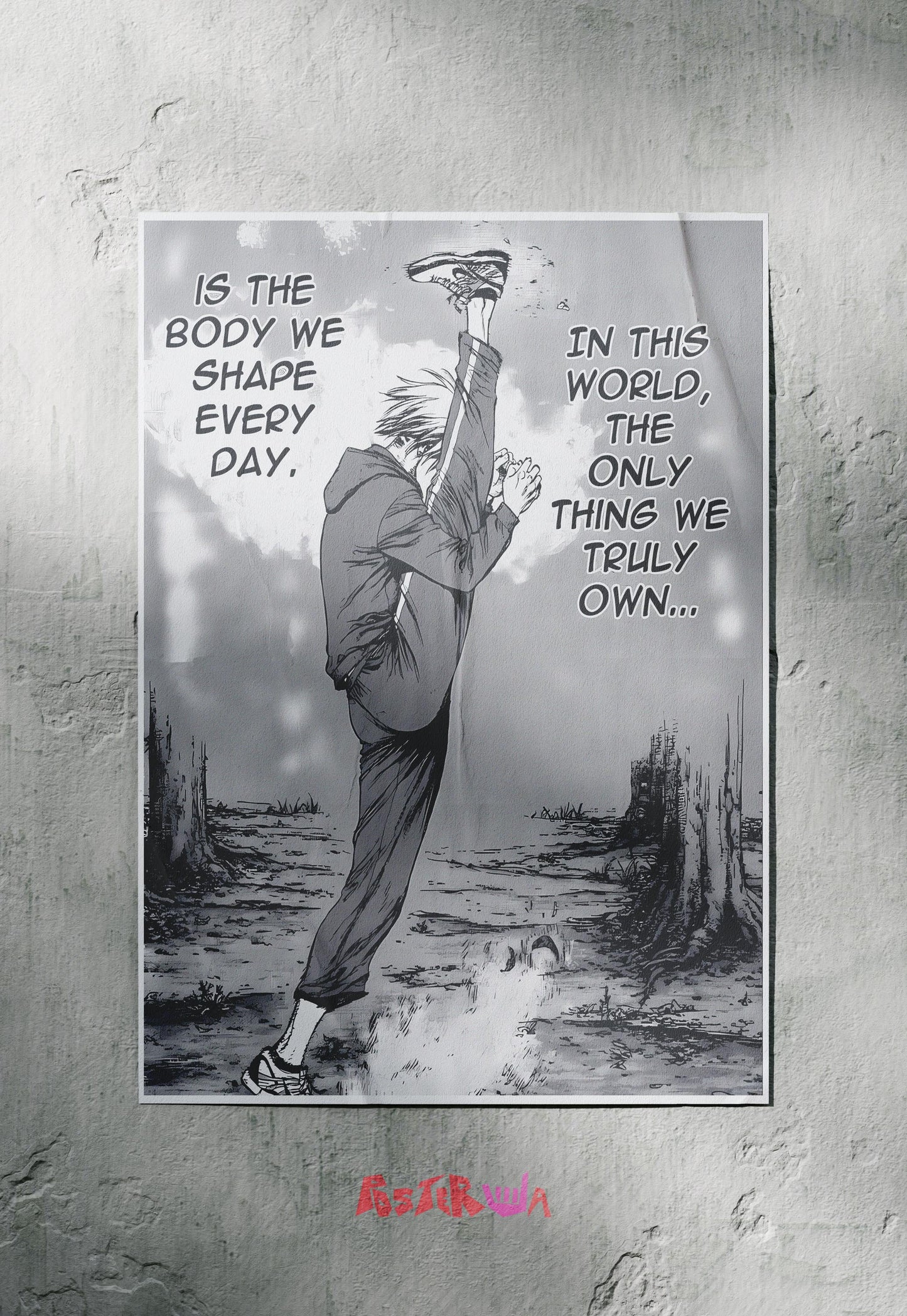 Inspiration Unleashed | Motivational Manga | Quotes Poster