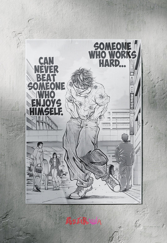 Unyielding Spirit | Baki | Quotes Poster