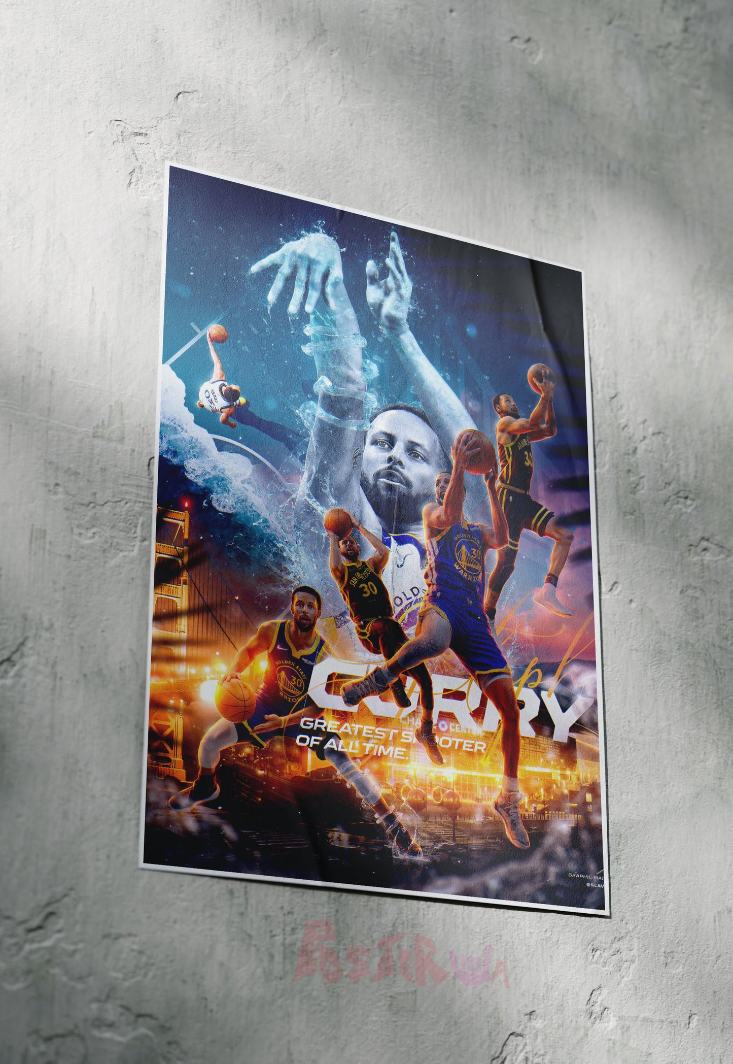 Splash Zone | Stephen Curry | Basketball Poster