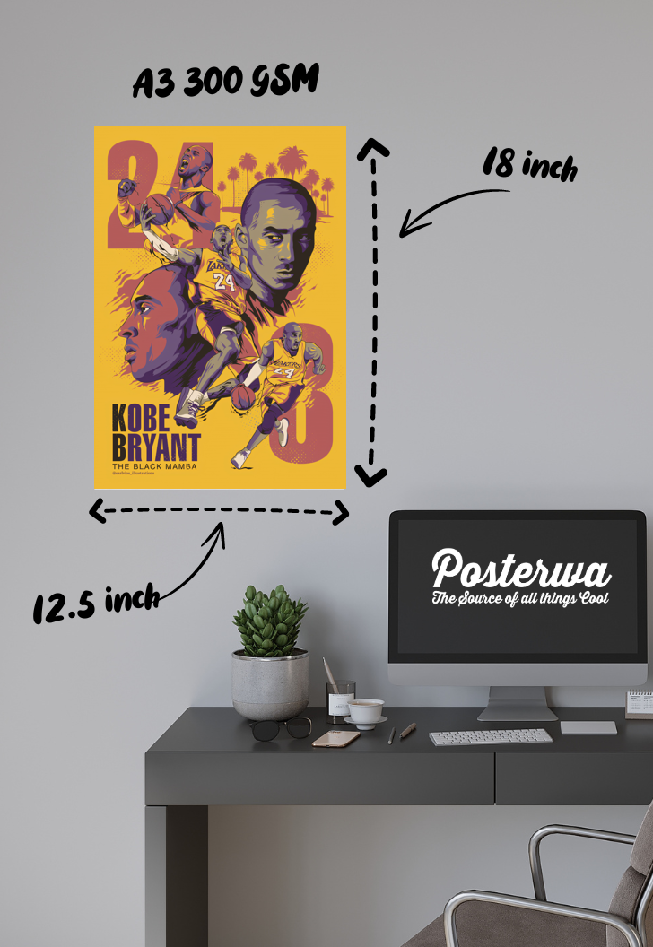Mamba Mentality | Kobe Bryant | Basketball Poster
