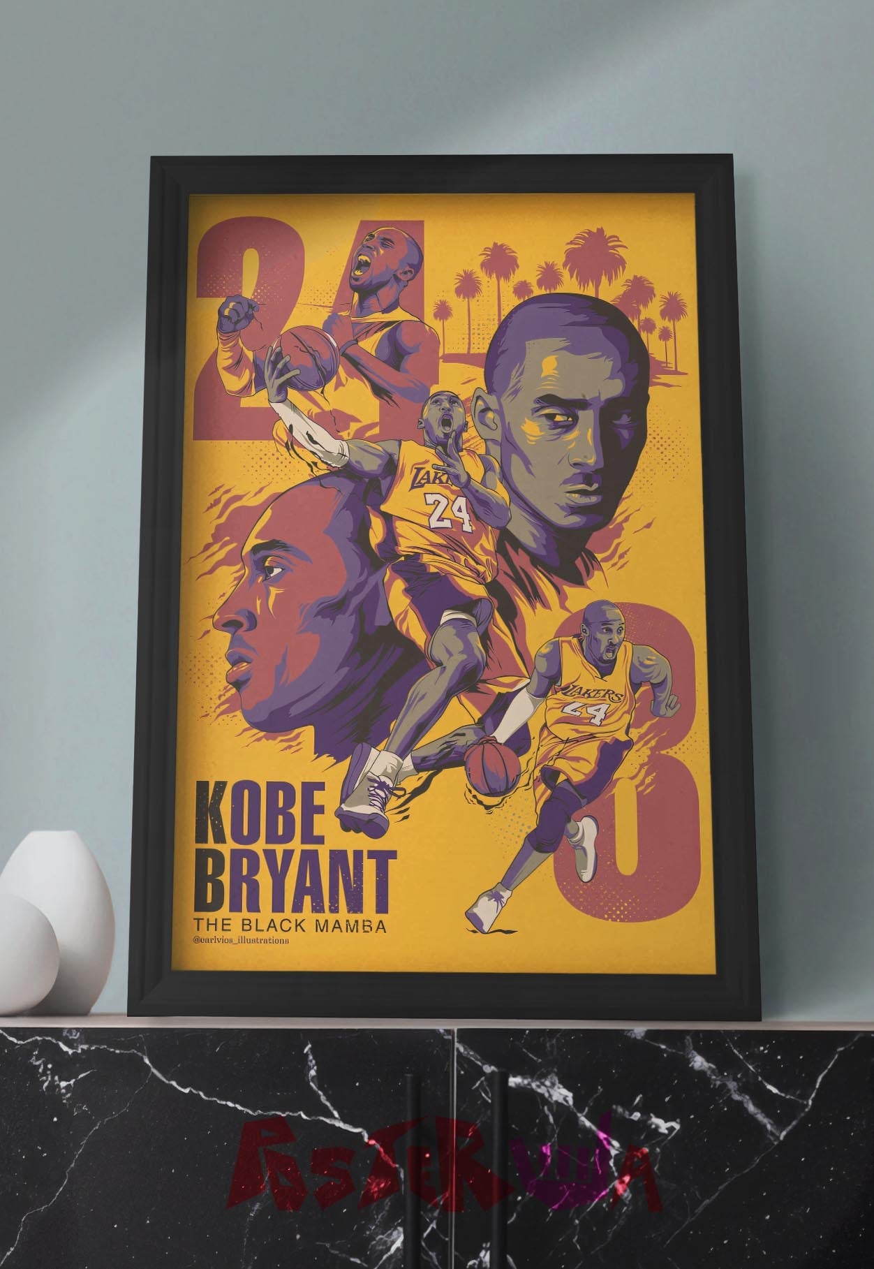 Mamba Mentality | Kobe Bryant | Basketball Poster