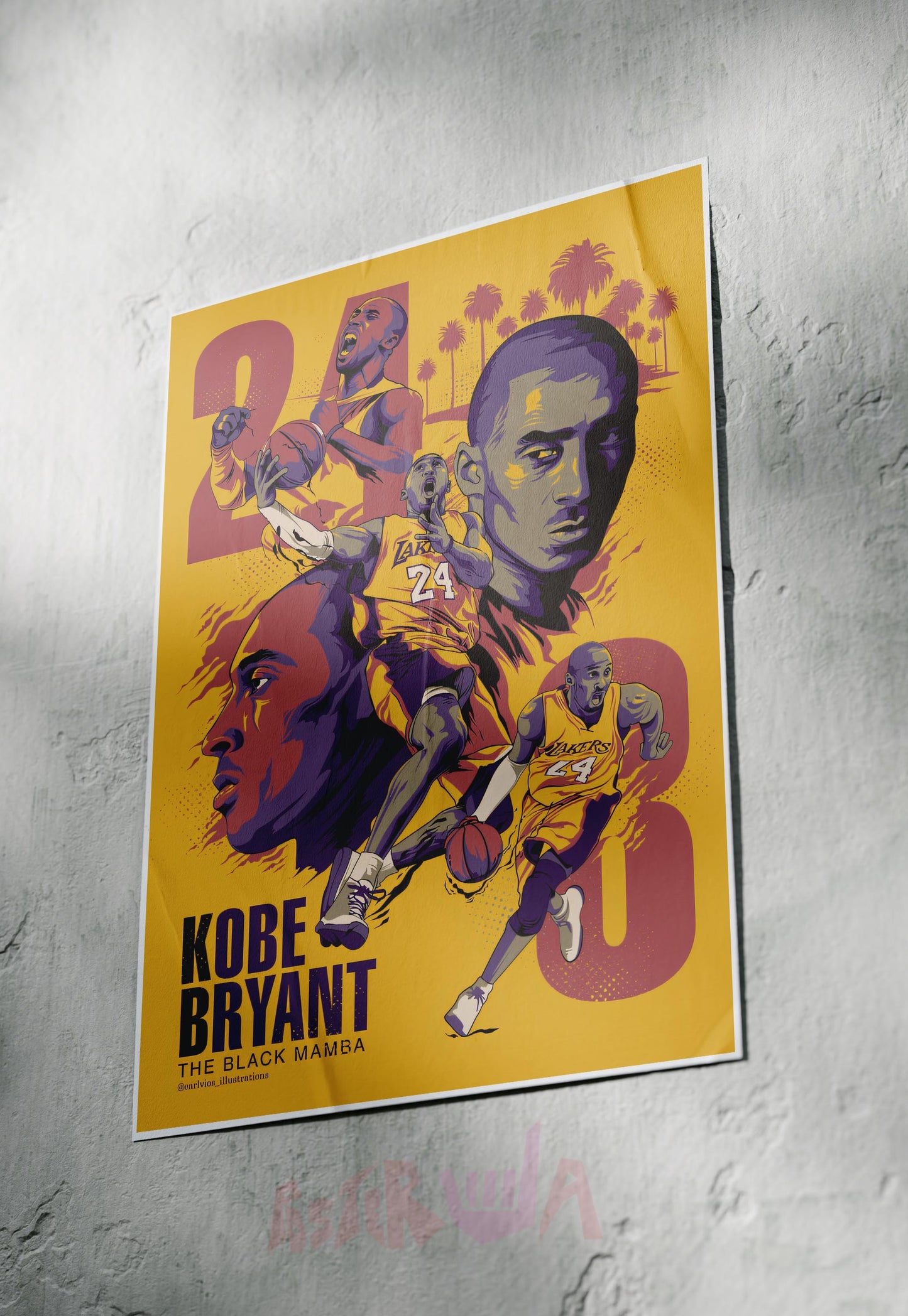 Mamba Mentality | Kobe Bryant | Basketball Poster