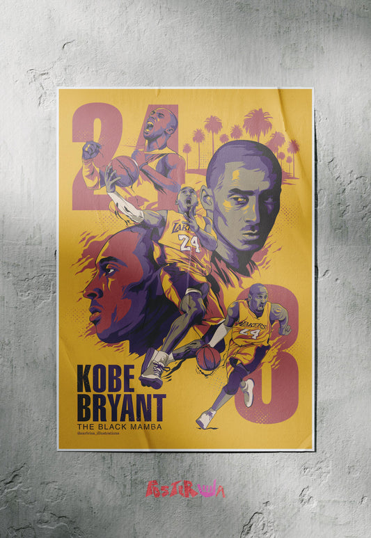 Mamba Mentality | Kobe Bryant | Basketball Poster