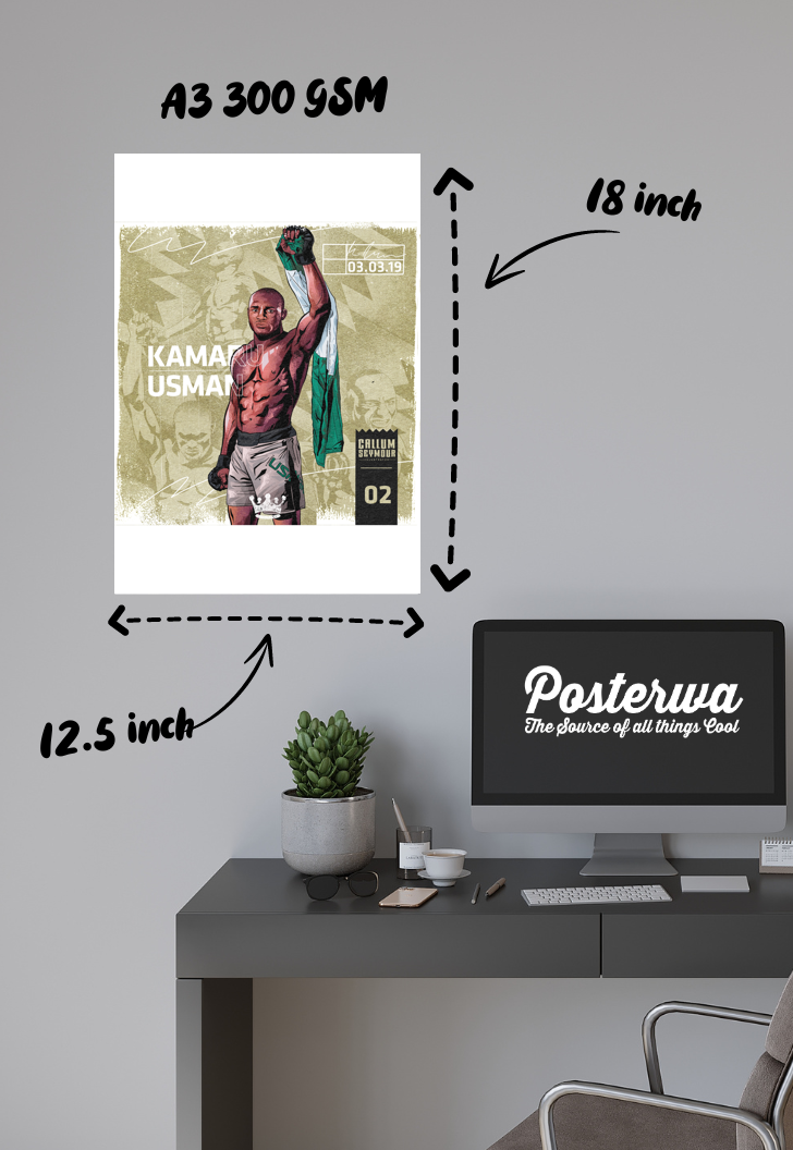 Cage Conqueror | Kamal Usman | MMA Fighter Poster