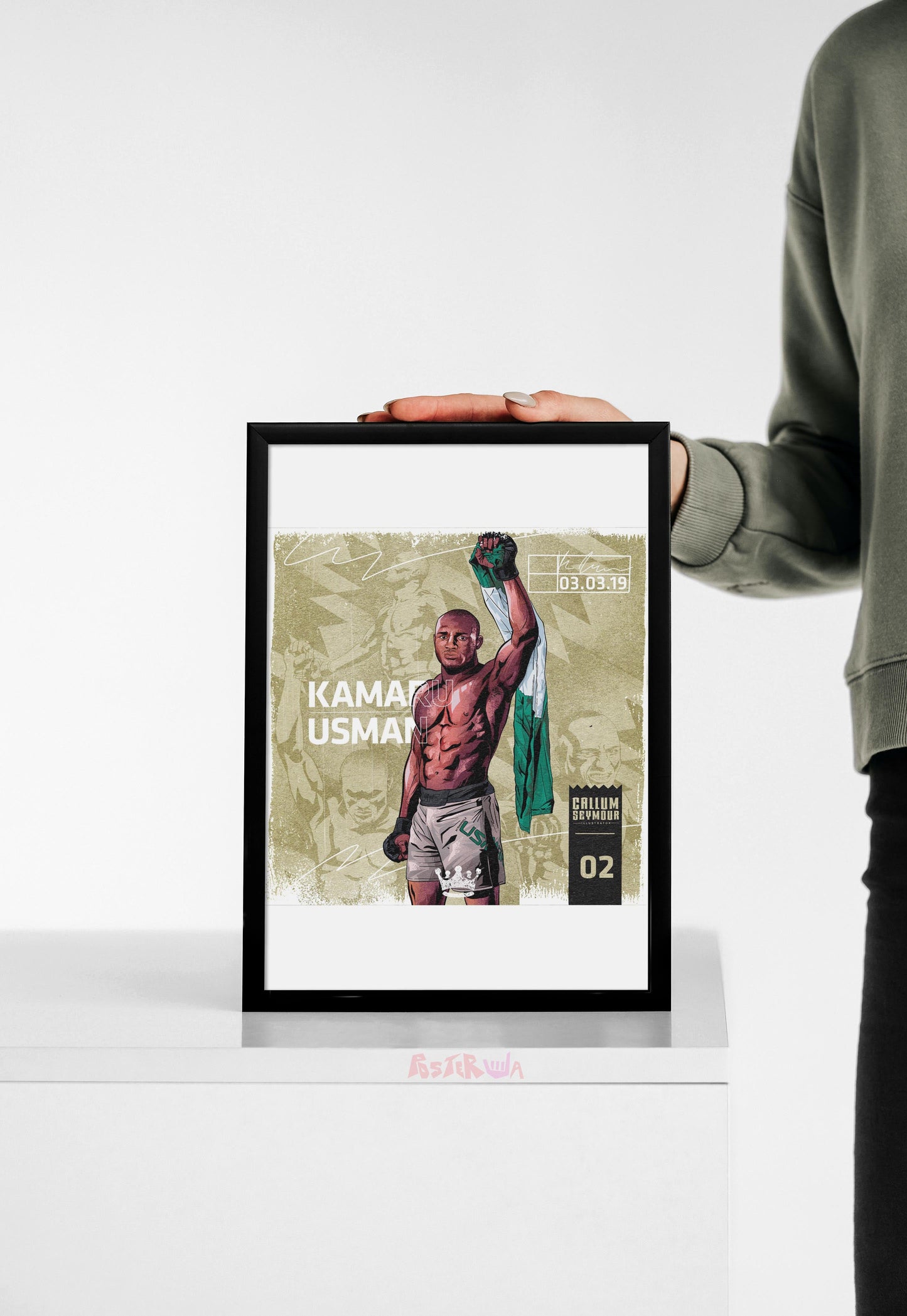 Cage Conqueror | Kamal Usman | MMA Fighter Poster