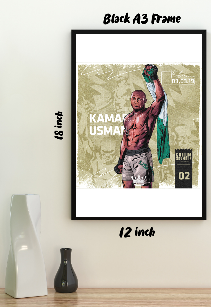 Cage Conqueror | Kamal Usman | MMA Fighter Poster