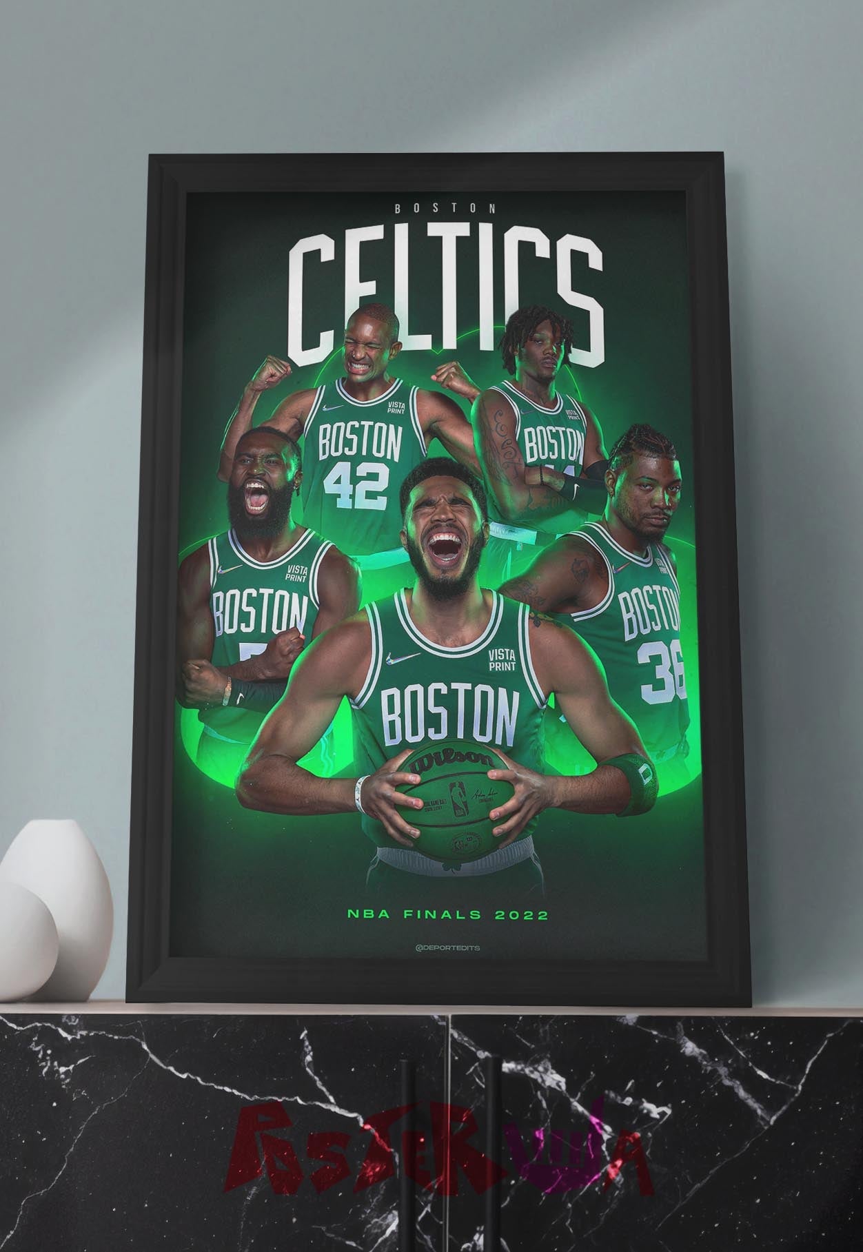 Green Giants | Celtics | Basketball Poster
