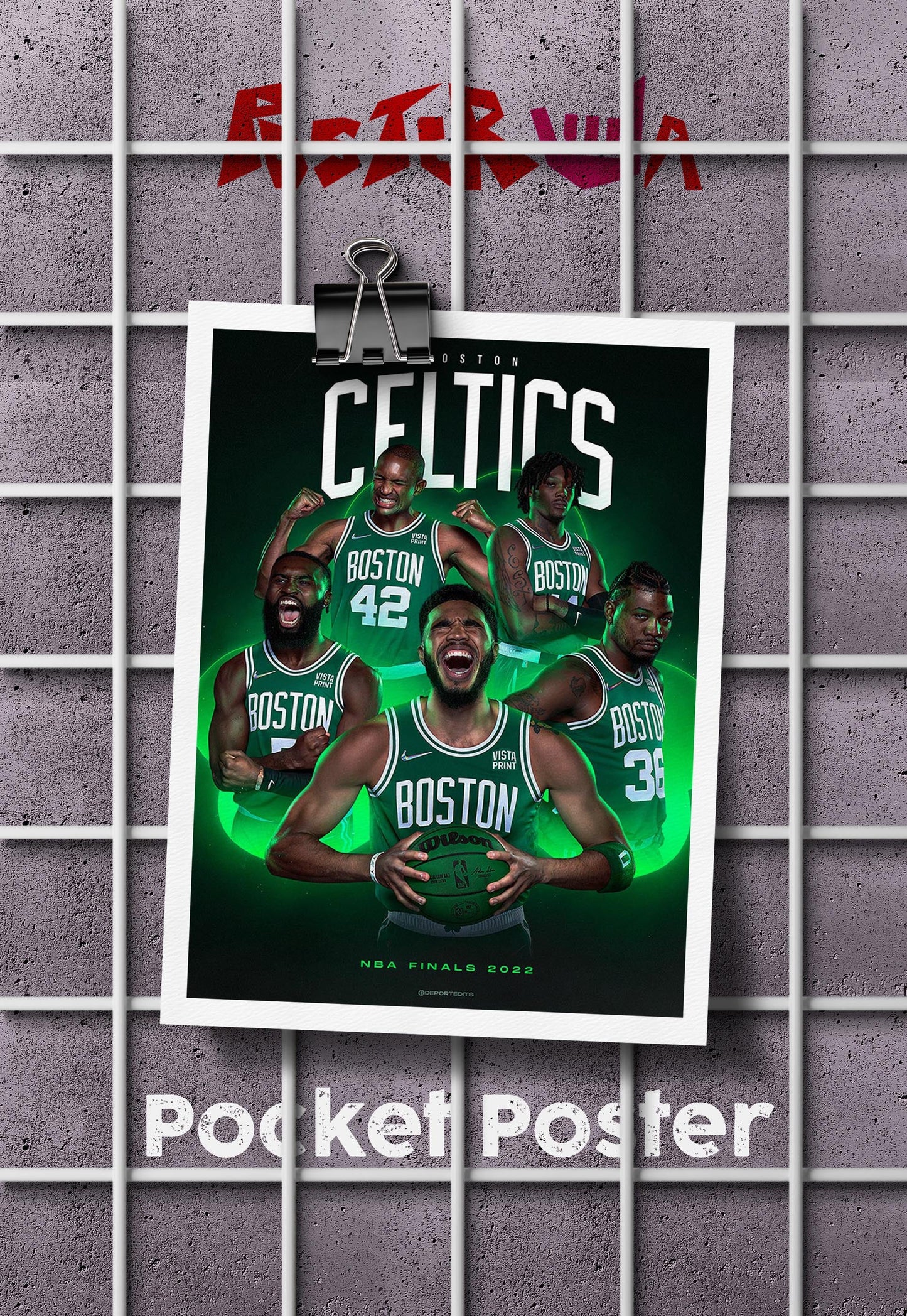 Green Giants | Celtics | Basketball Poster