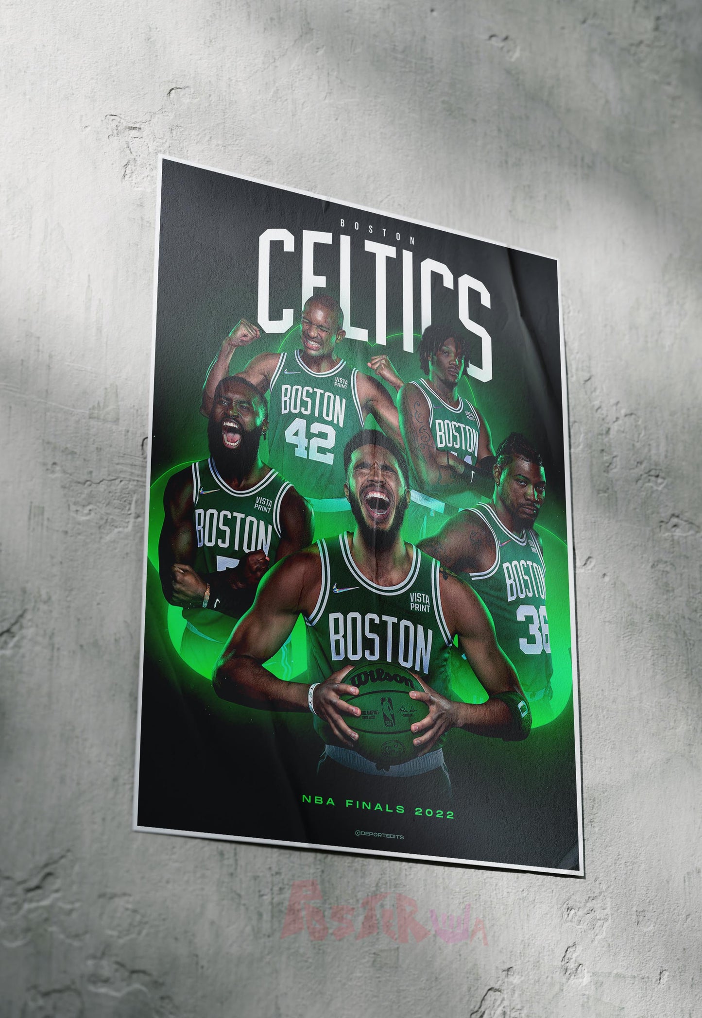 Green Giants | Celtics | Basketball Poster
