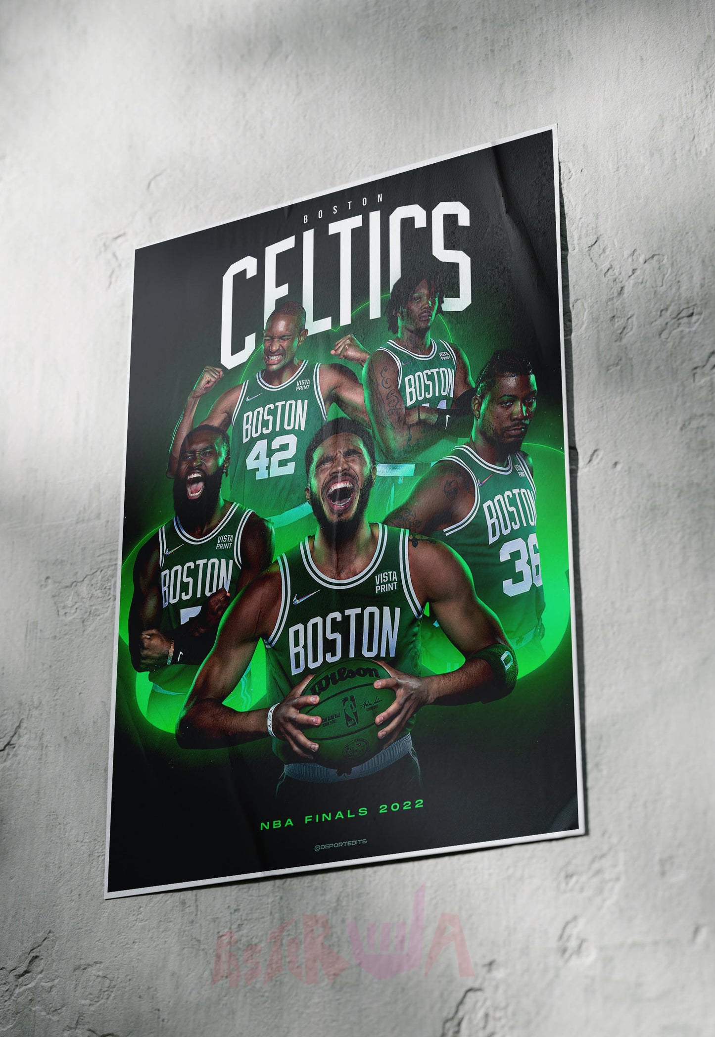 Green Giants | Celtics | Basketball Poster