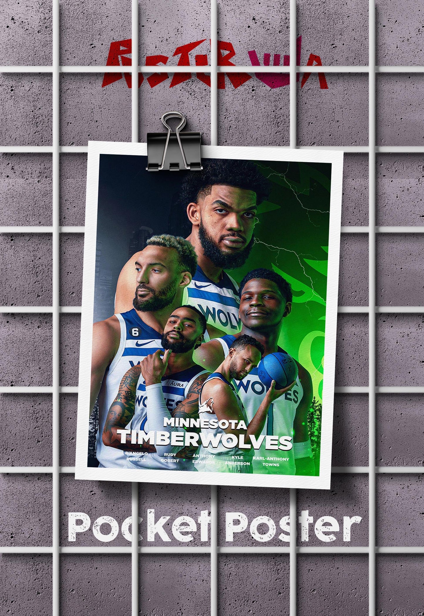 Howling Hoops | Timberwolves | Basketball Poster
