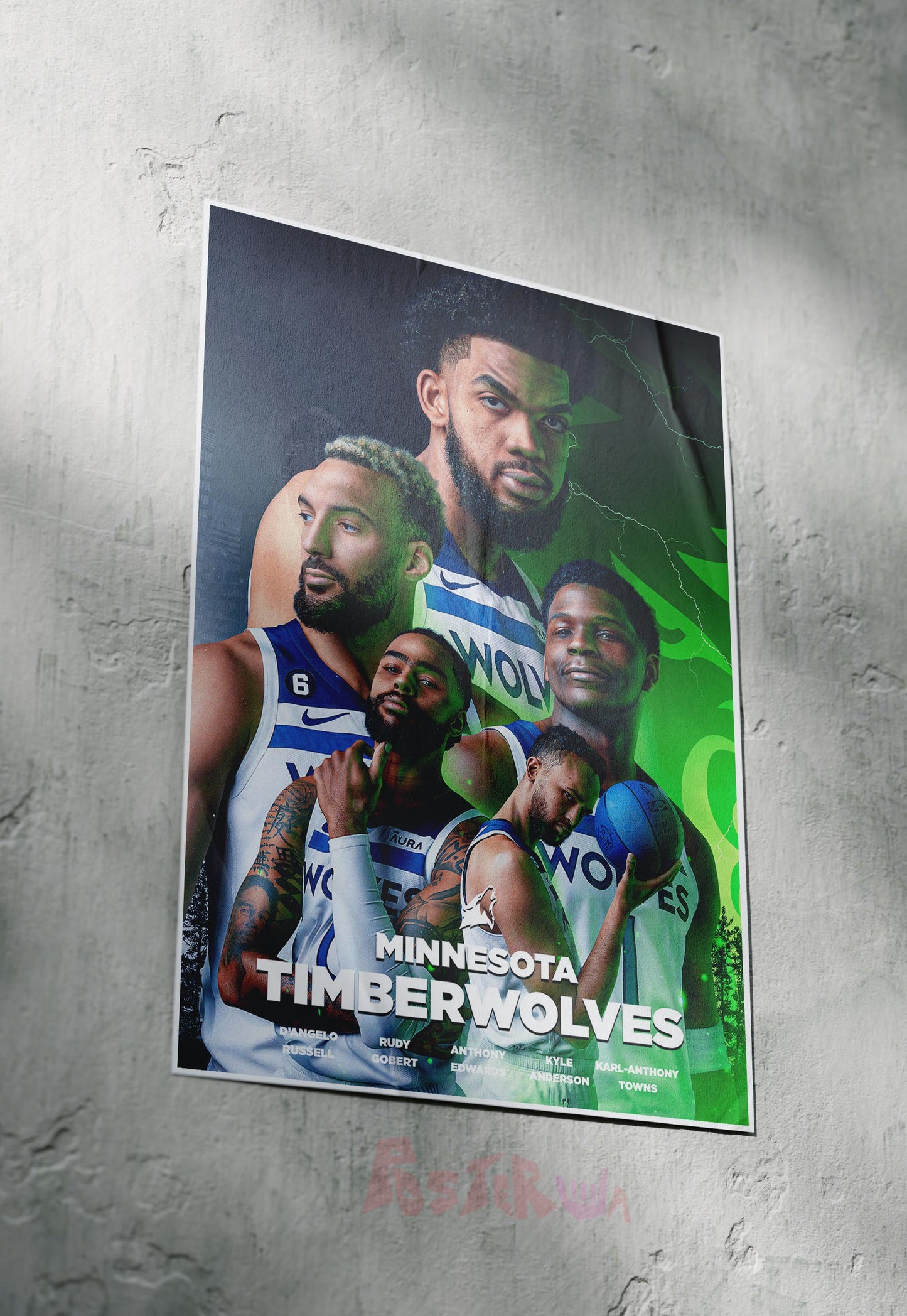 Howling Hoops | Timberwolves | Basketball Poster