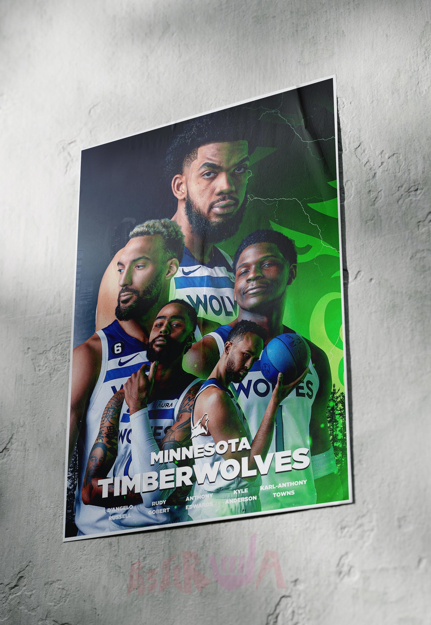 Howling Hoops | Timberwolves | Basketball Poster