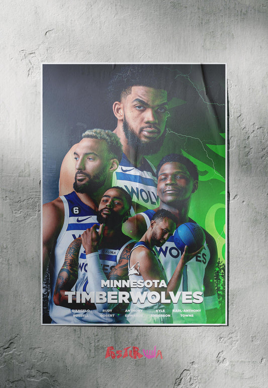 Howling Hoops | Timberwolves | Basketball Poster