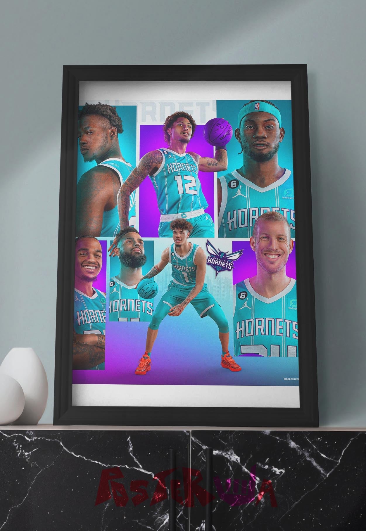 Stingers in Flight | Hornets | Basketball Poster