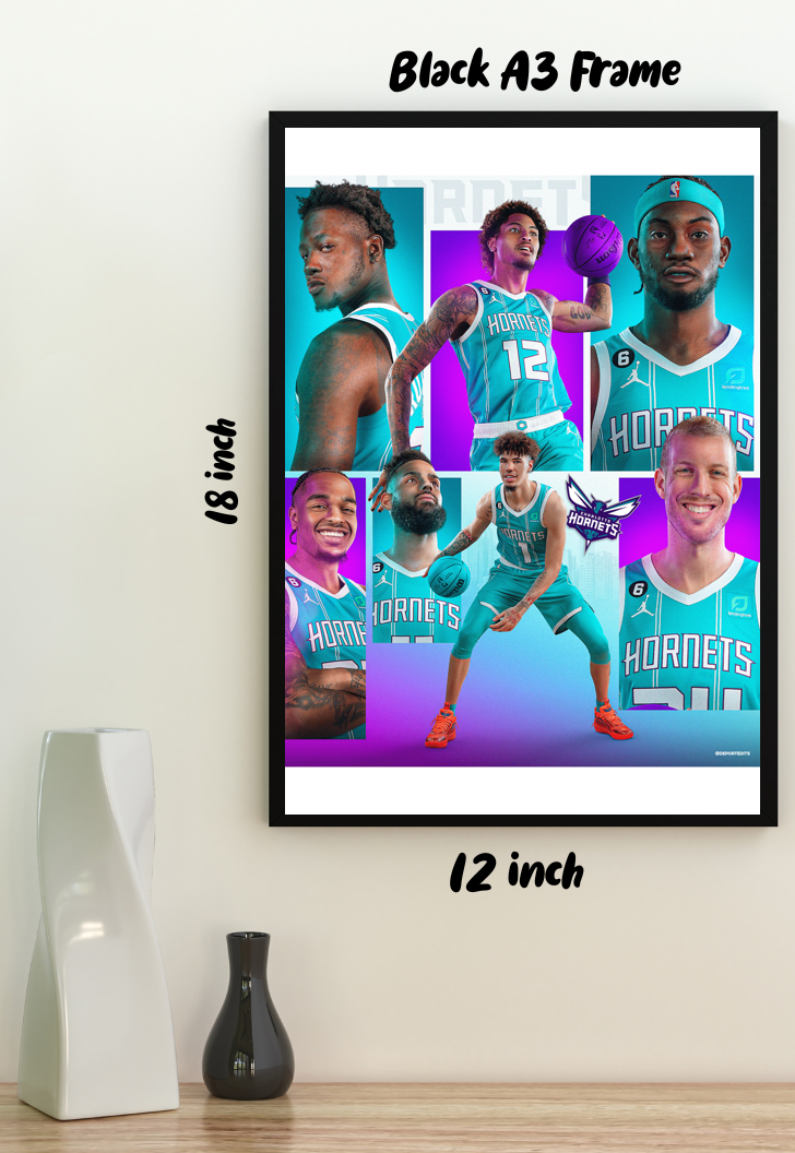 Stingers in Flight | Hornets | Basketball Poster