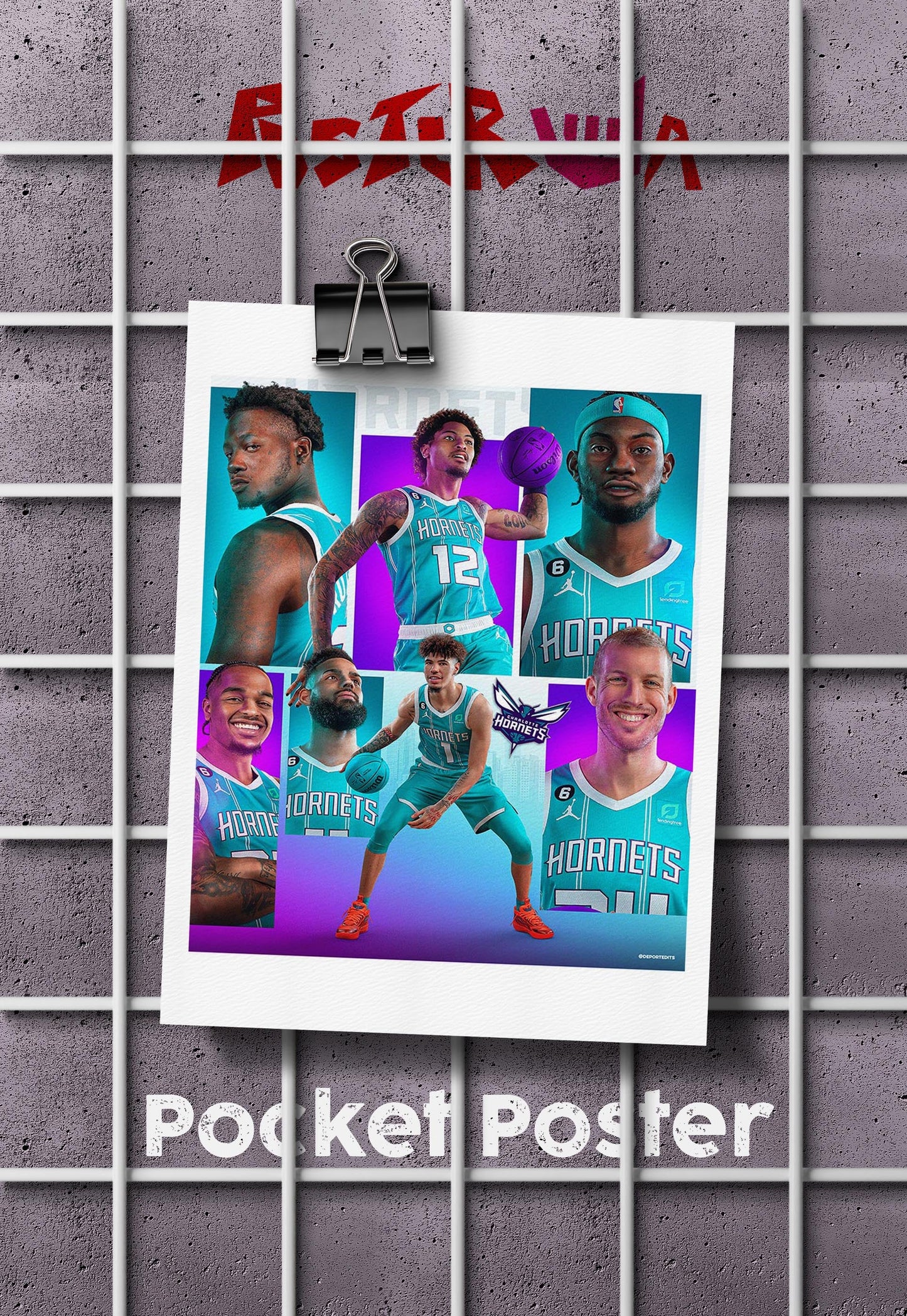 Stingers in Flight | Hornets | Basketball Poster