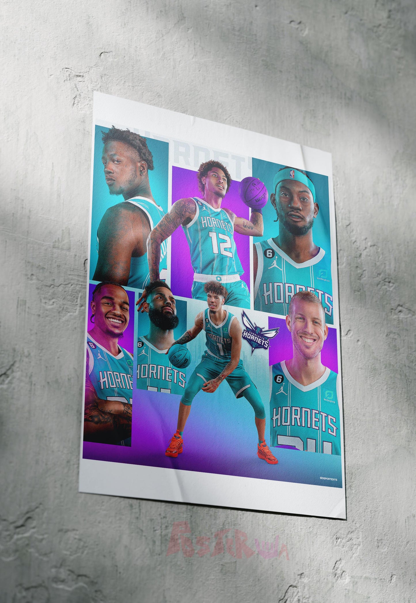 Stingers in Flight | Hornets | Basketball Poster