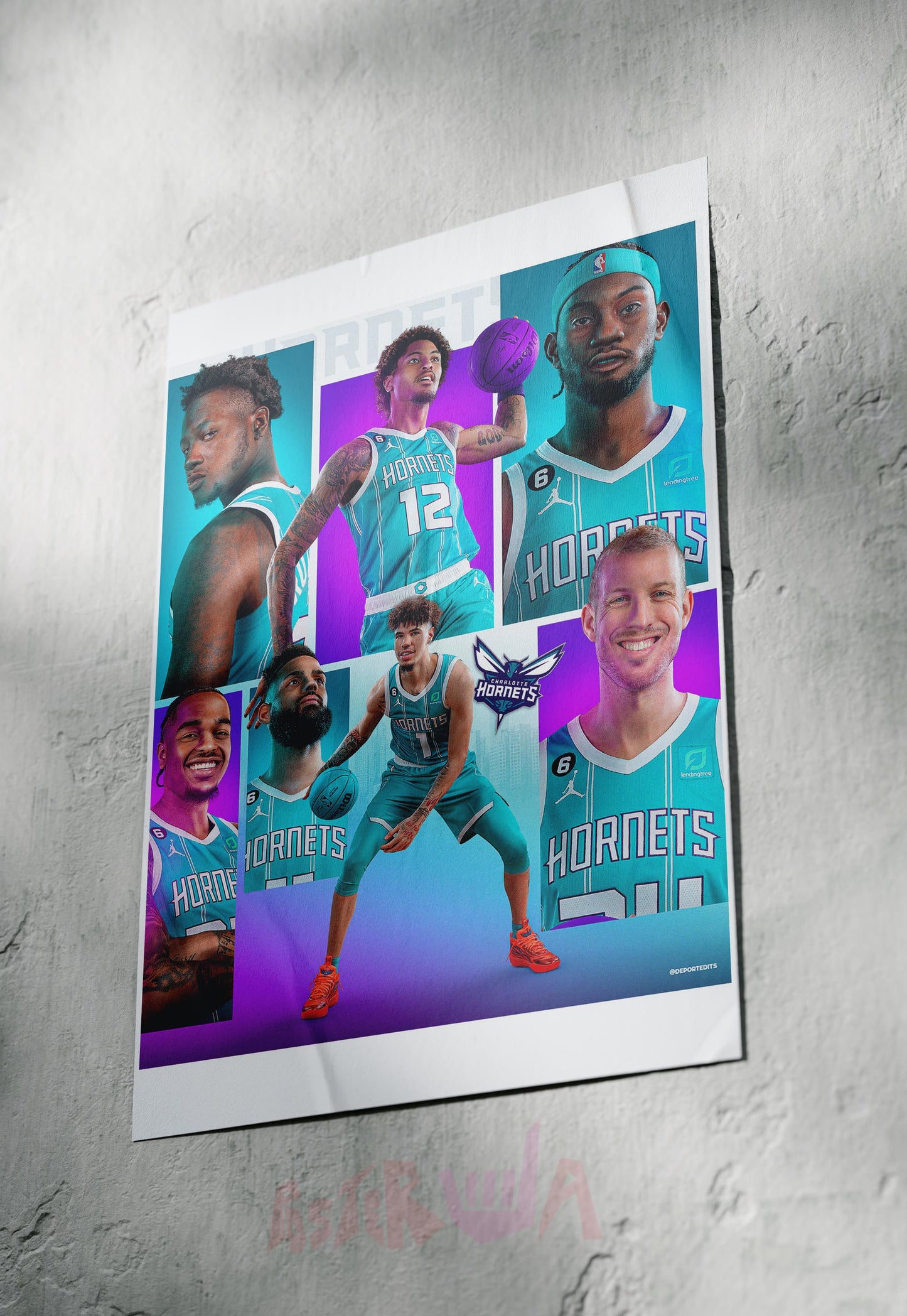 Stingers in Flight | Hornets | Basketball Poster