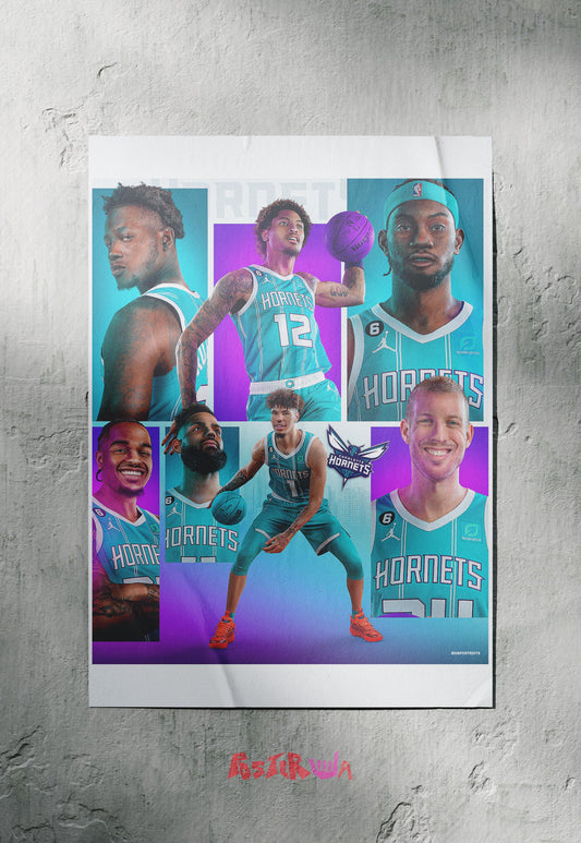 Stingers in Flight | Hornets | Basketball Poster