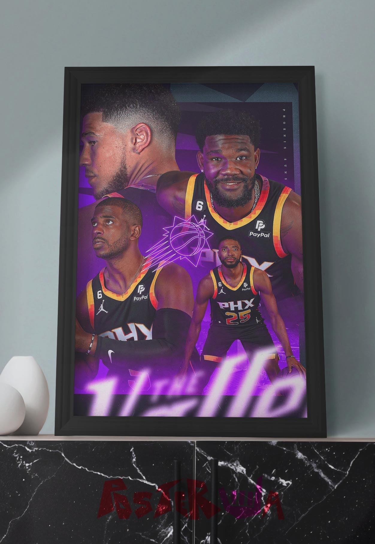 Rising Flames | Phoenix | Basketball Poster