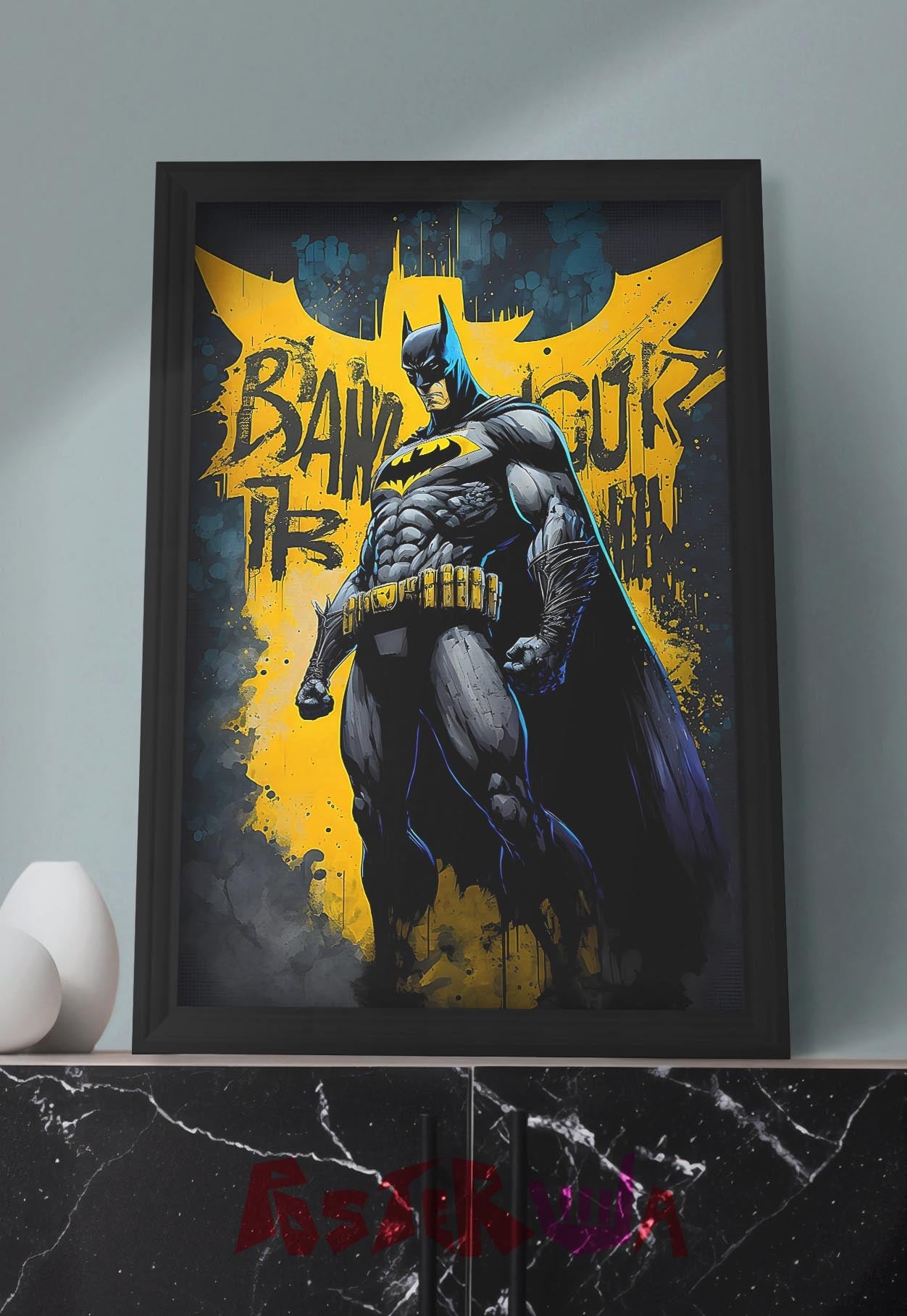 Urban Knight | Batman | Abstract Poster