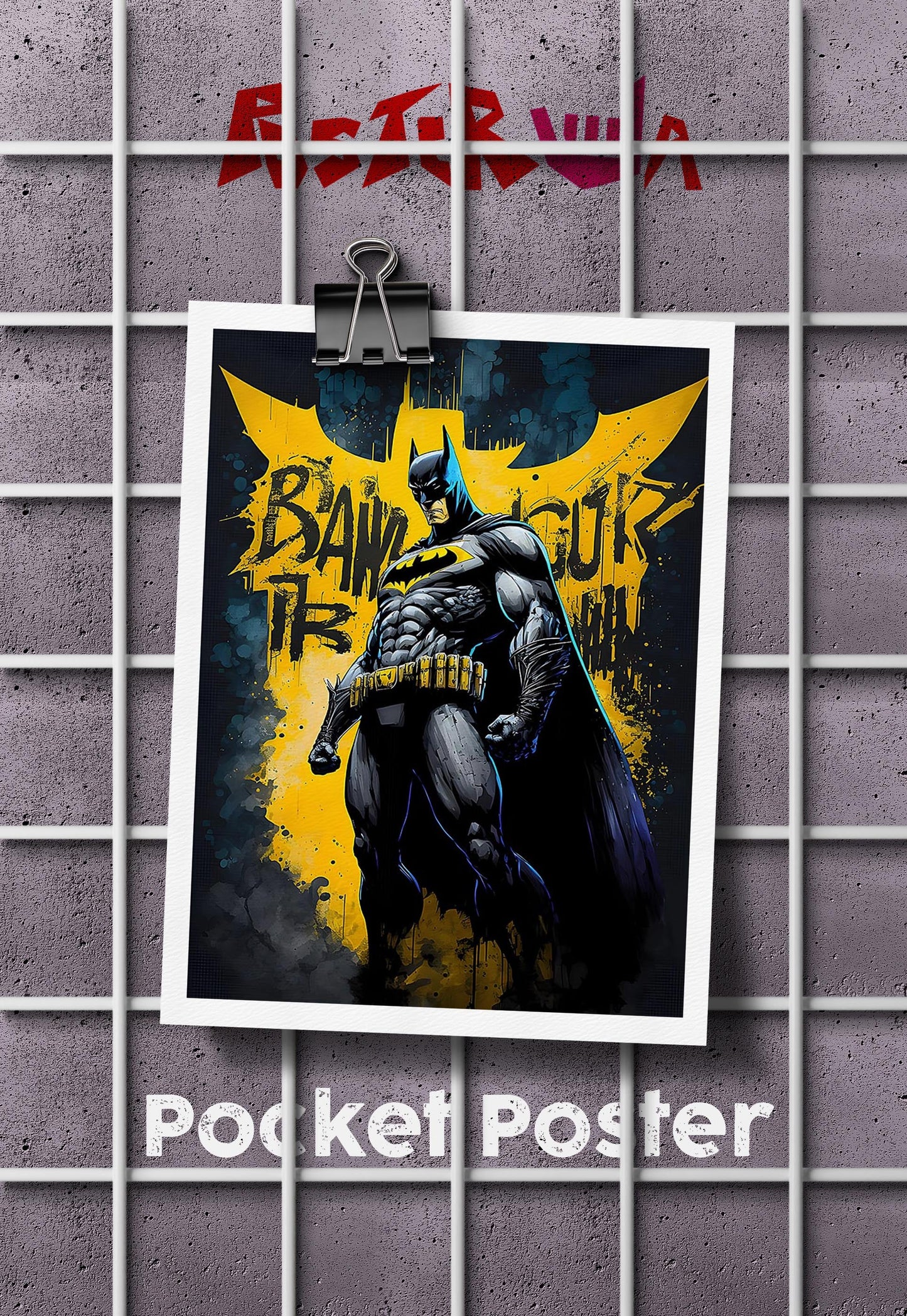 Urban Knight | Batman | Abstract Poster