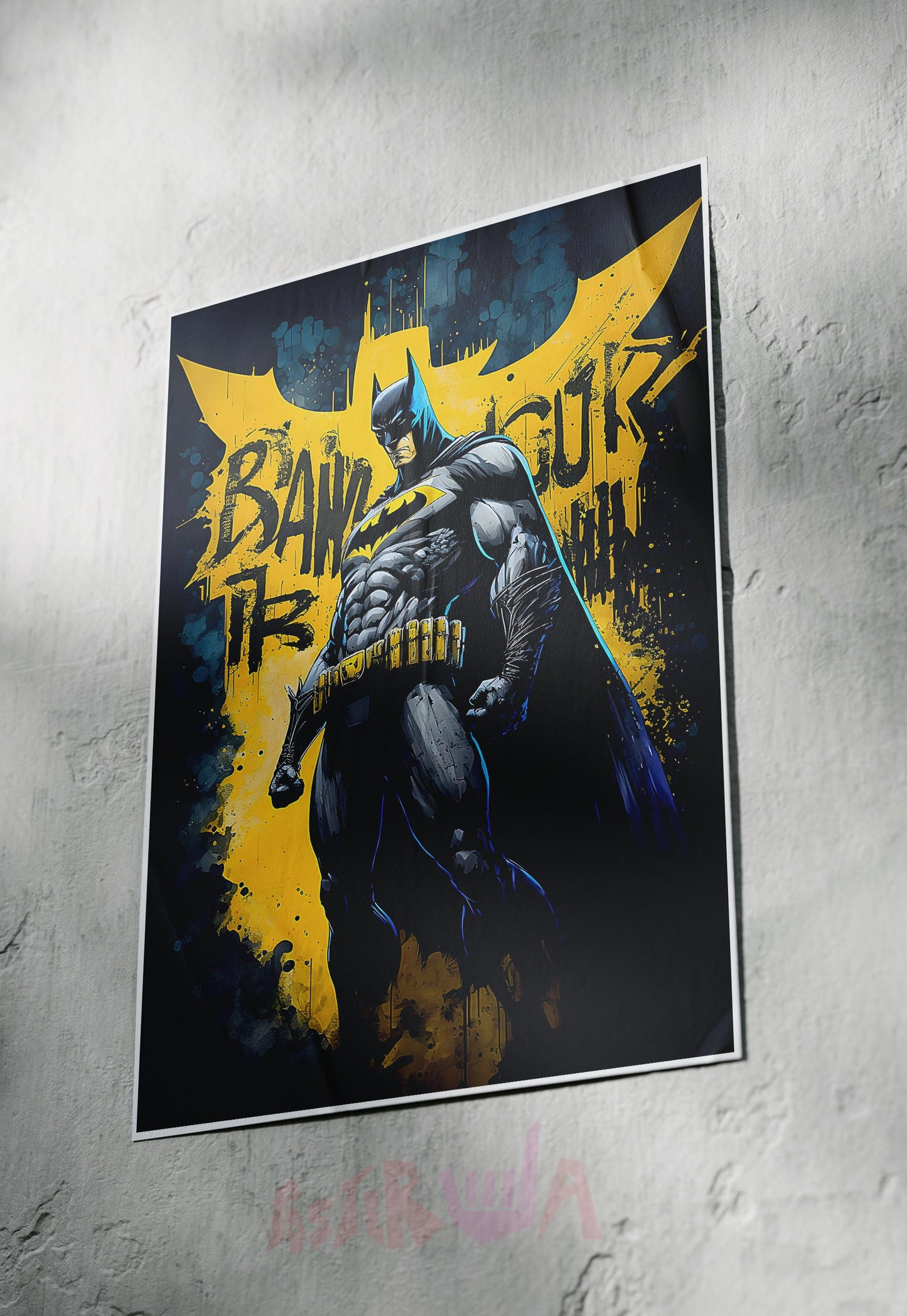 Urban Knight | Batman | Abstract Poster