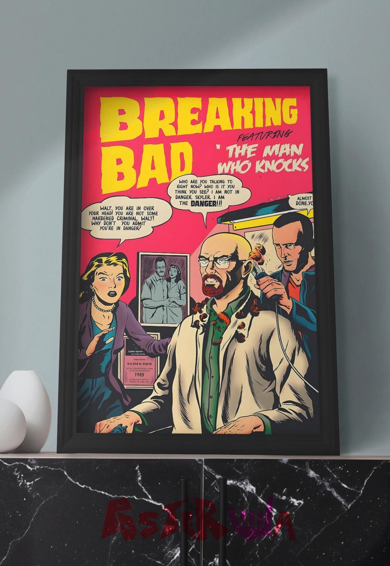 Meth Lab Mayhem | Breaking Bad | Comic Book Poster