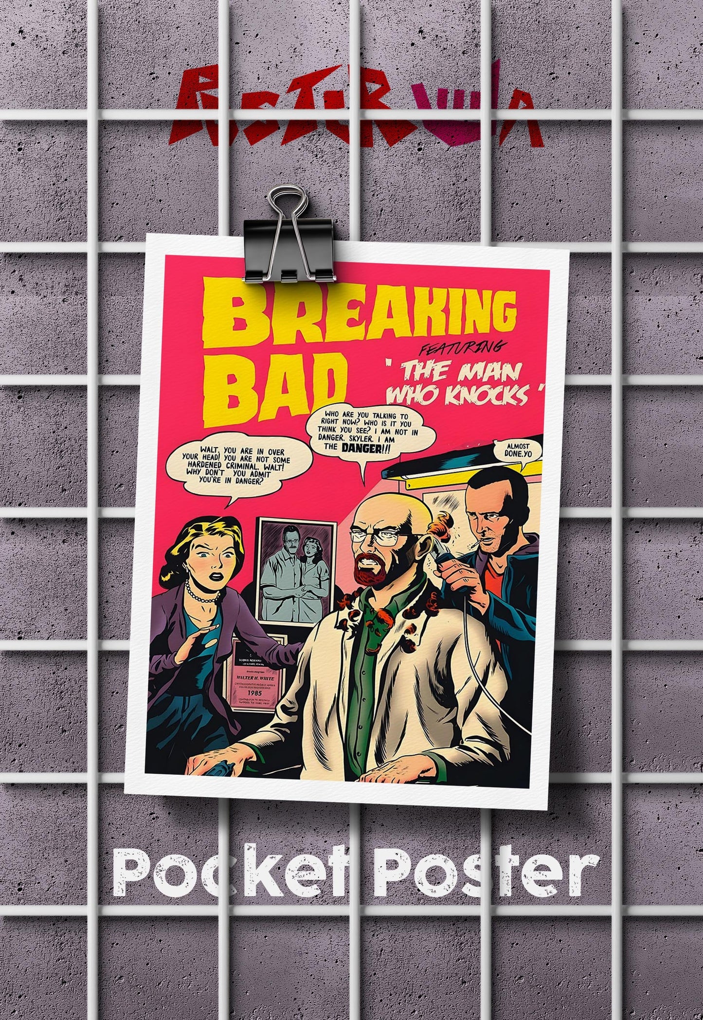 Meth Lab Mayhem | Breaking Bad | Comic Book Poster
