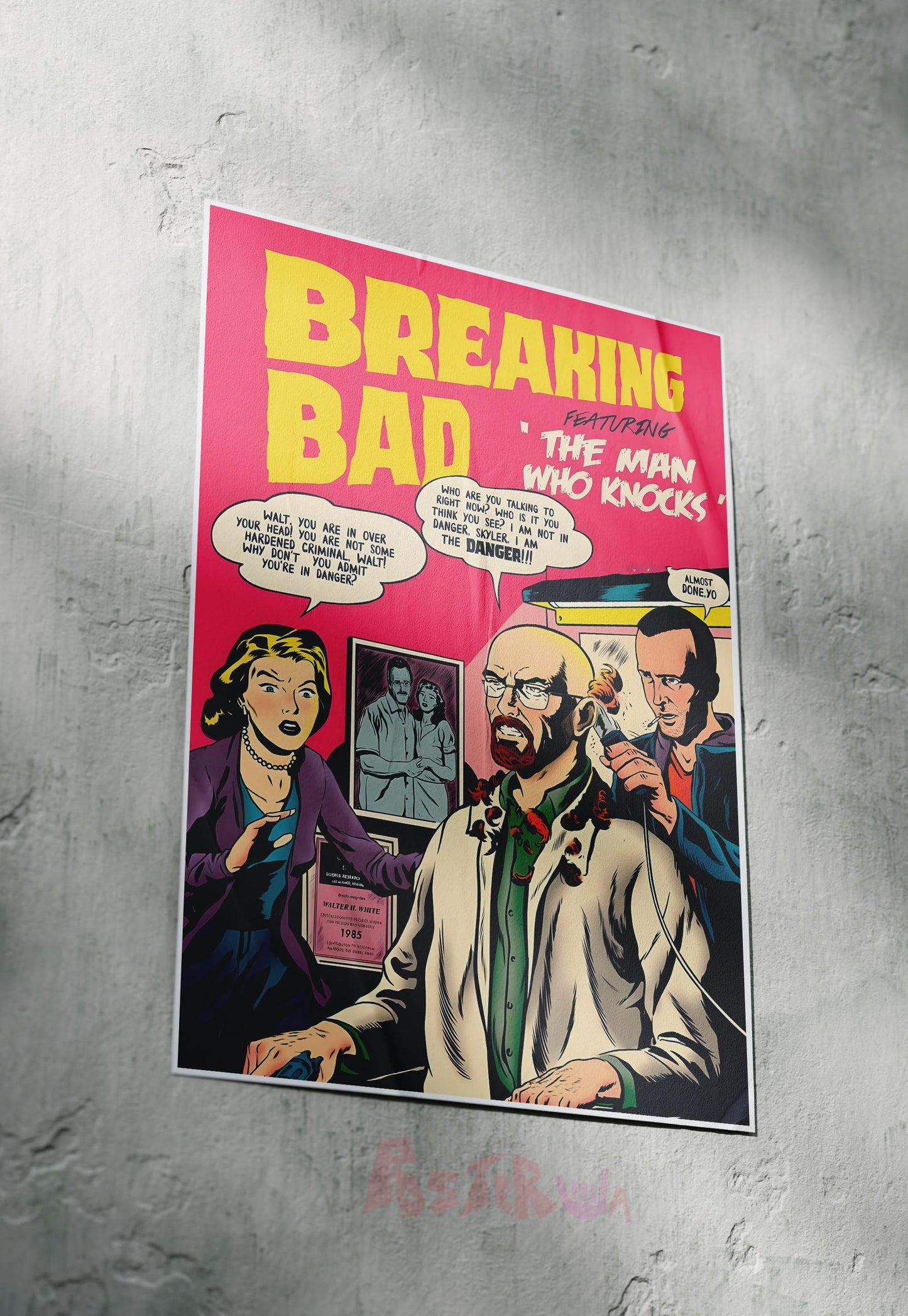 Meth Lab Mayhem | Breaking Bad | Comic Book Poster