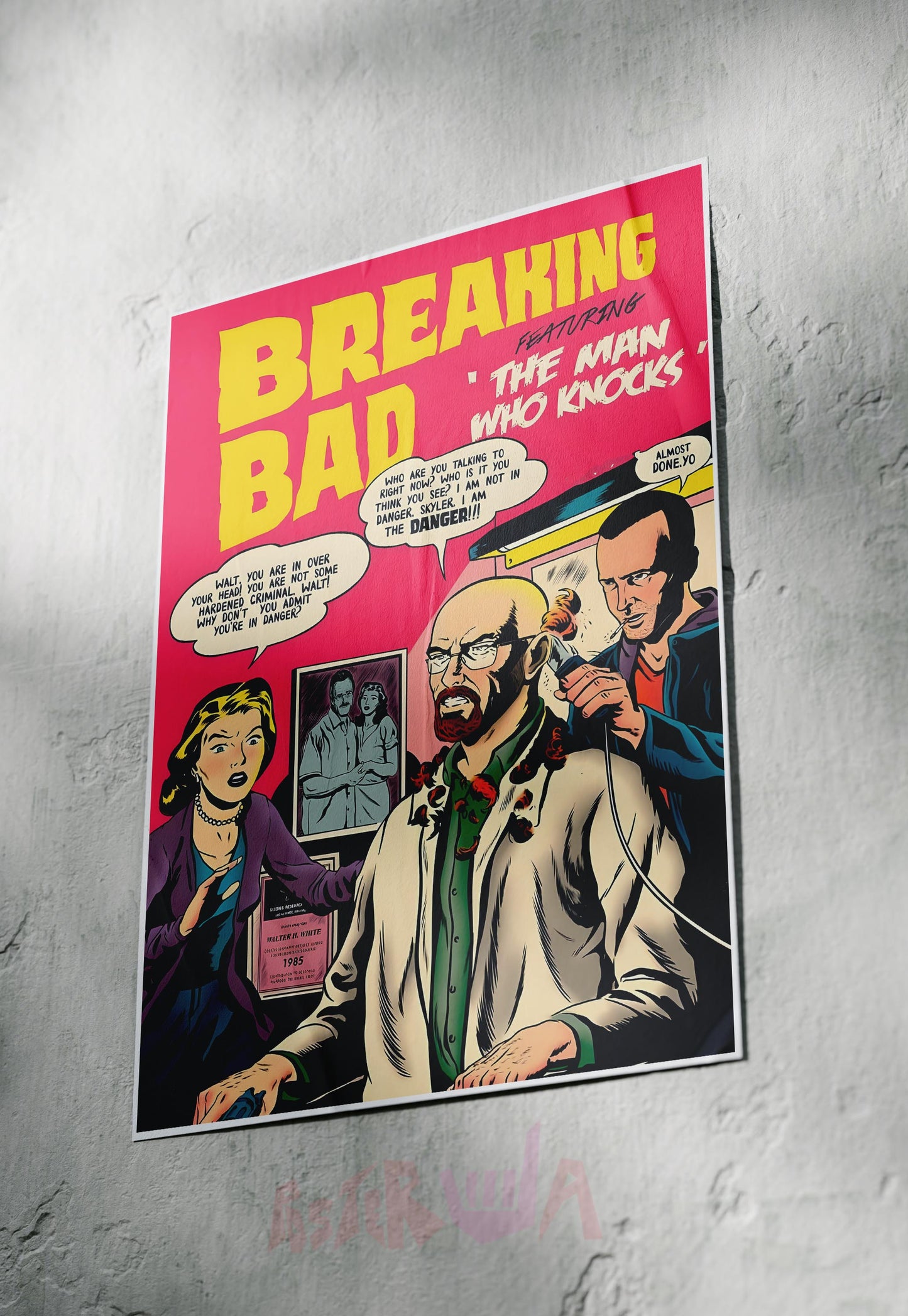 Meth Lab Mayhem | Breaking Bad | Comic Book Poster