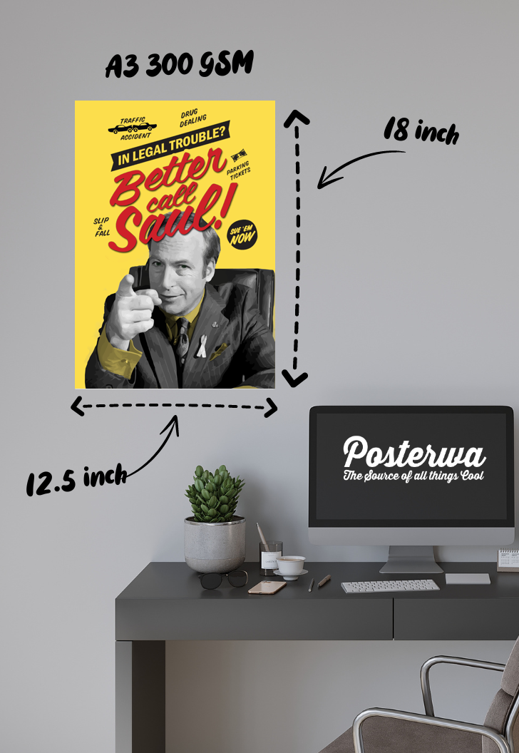 Legal Woes? Dial Saul | Better Call Saul | Sitcom Poster
