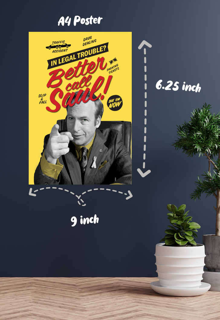 Legal Woes? Dial Saul | Better Call Saul | Sitcom Poster