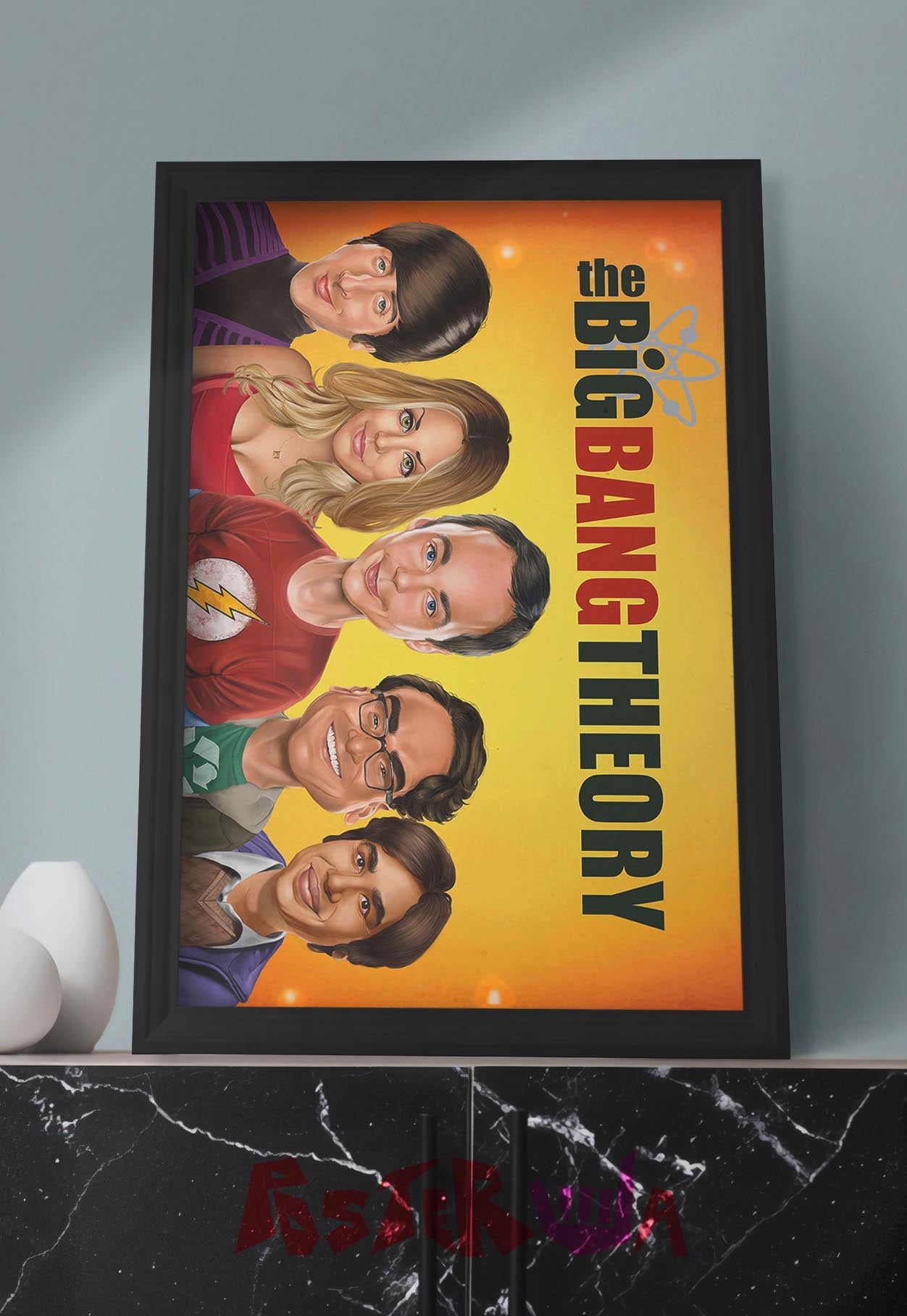 Cosmic Companions | The Big Bang Theory | Sitcom Poster