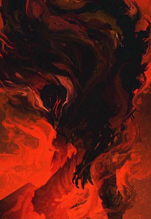 Berserk Dark Abstract Poster