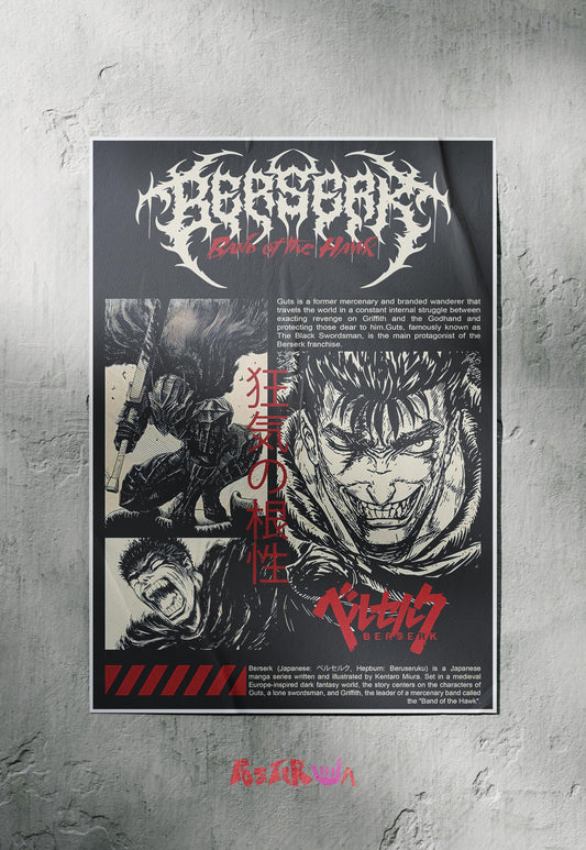 Hawk's Fury | Berserk | Comic Book Poster