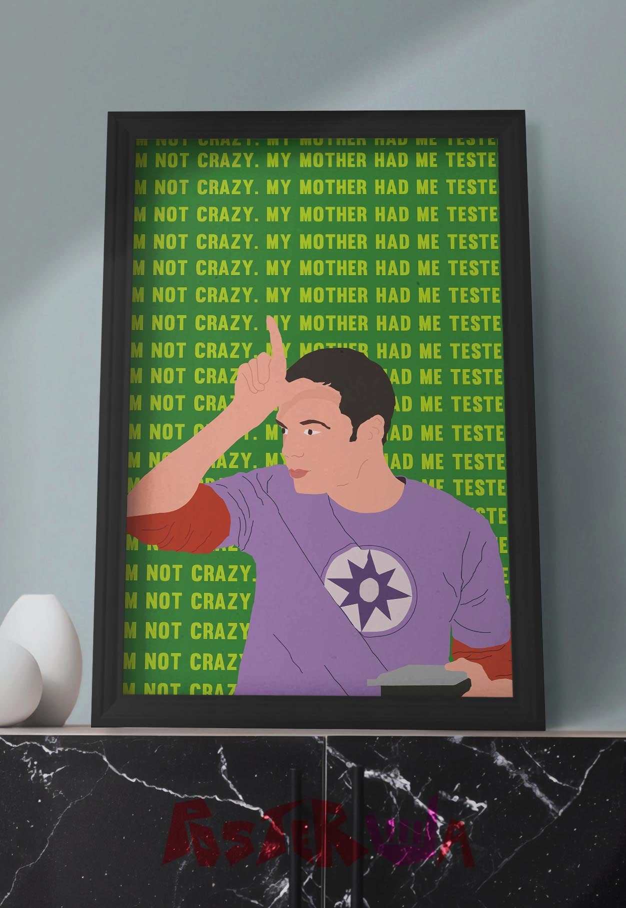 Tested Sanity | Big Bang Theory | Sitcom Poster