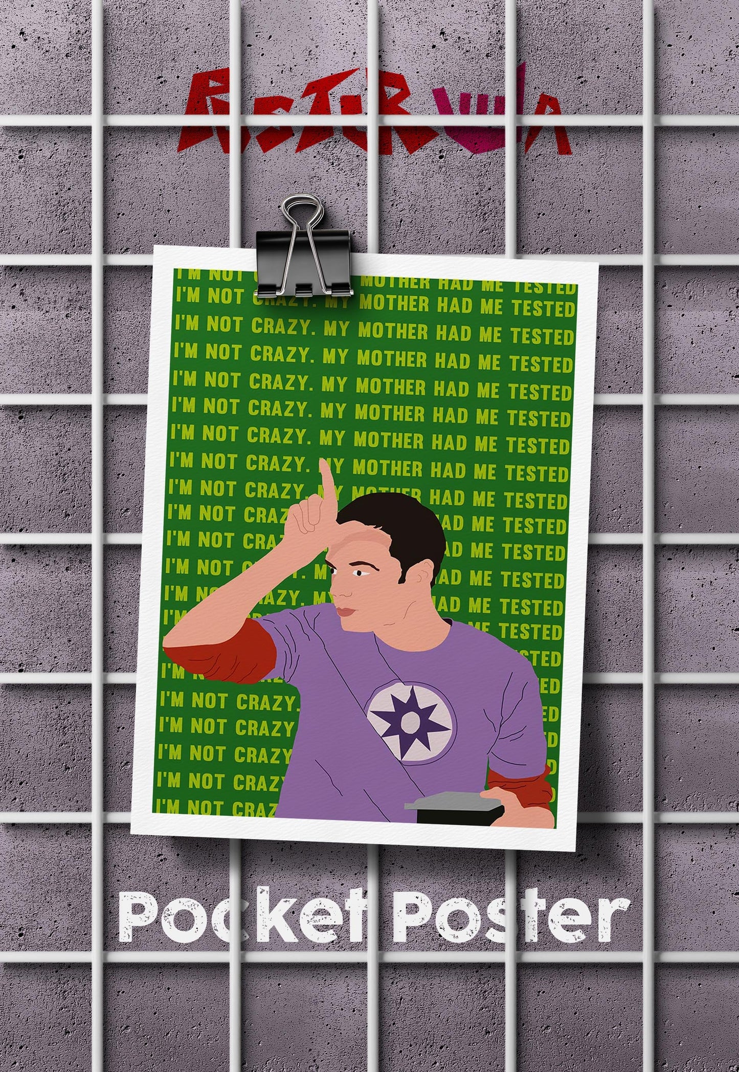 Tested Sanity | Big Bang Theory | Sitcom Poster