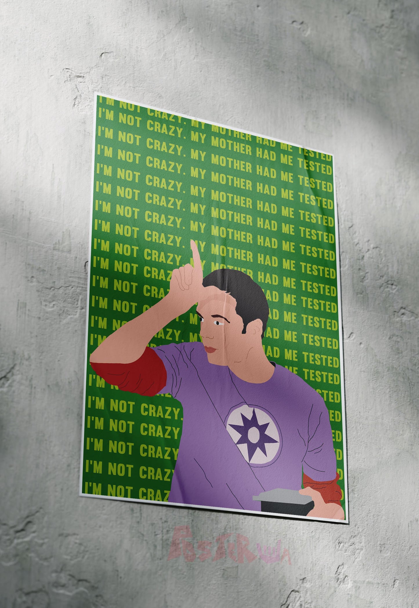 Tested Sanity | Big Bang Theory | Sitcom Poster
