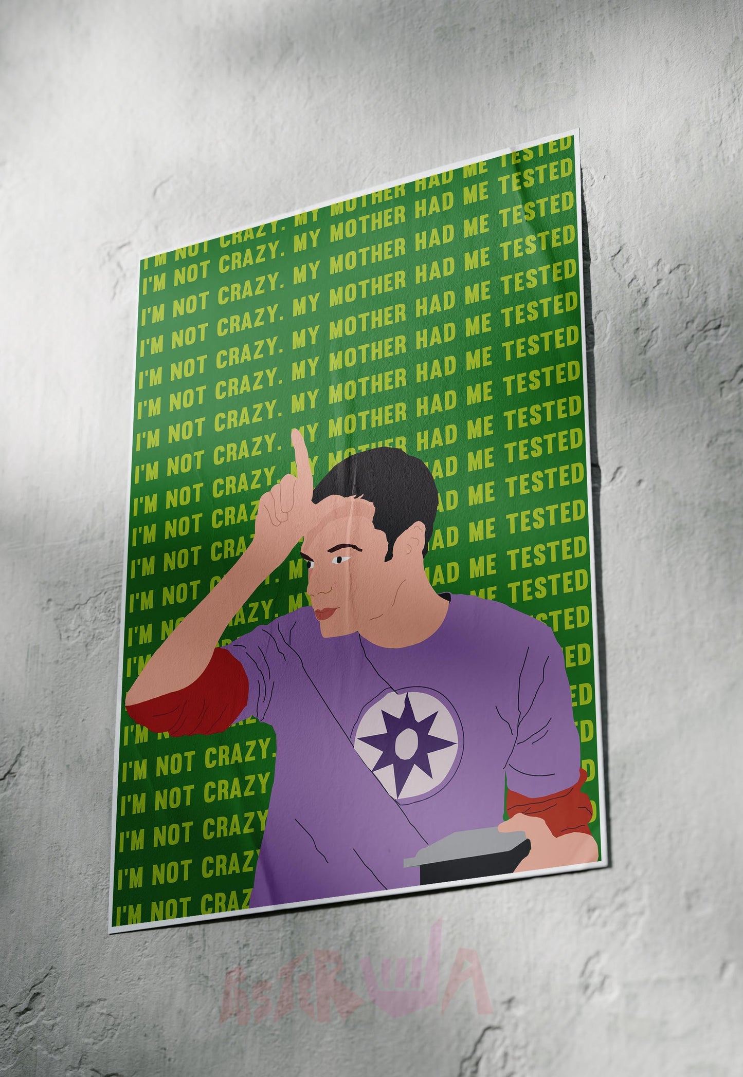 Tested Sanity | Big Bang Theory | Sitcom Poster