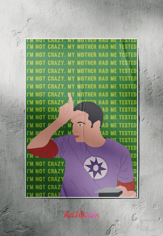 Tested Sanity | Big Bang Theory | Sitcom Poster