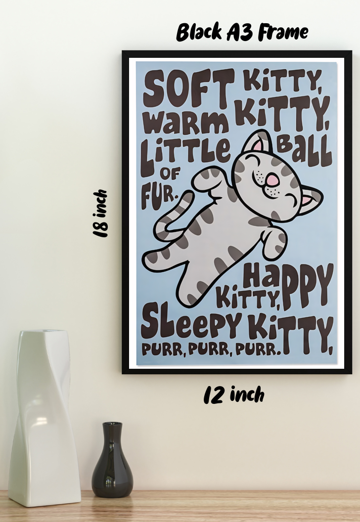 Purring Companions | Big Bang Theory | Sitcom Poster